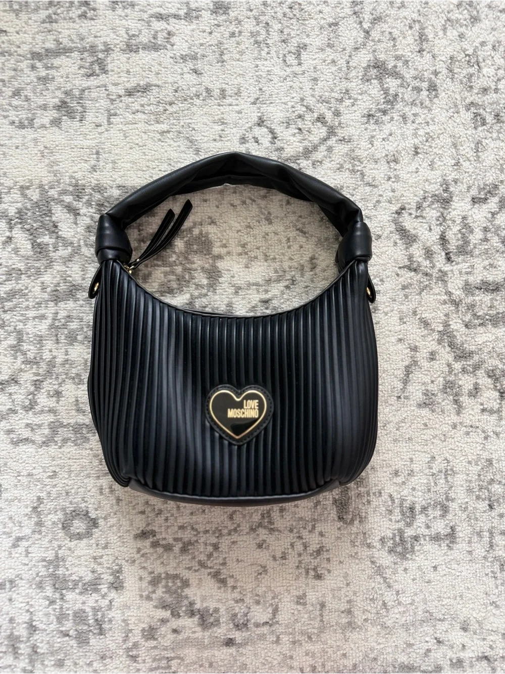 Love Moschino Borsa Pleated Rosso Shoulder Bag